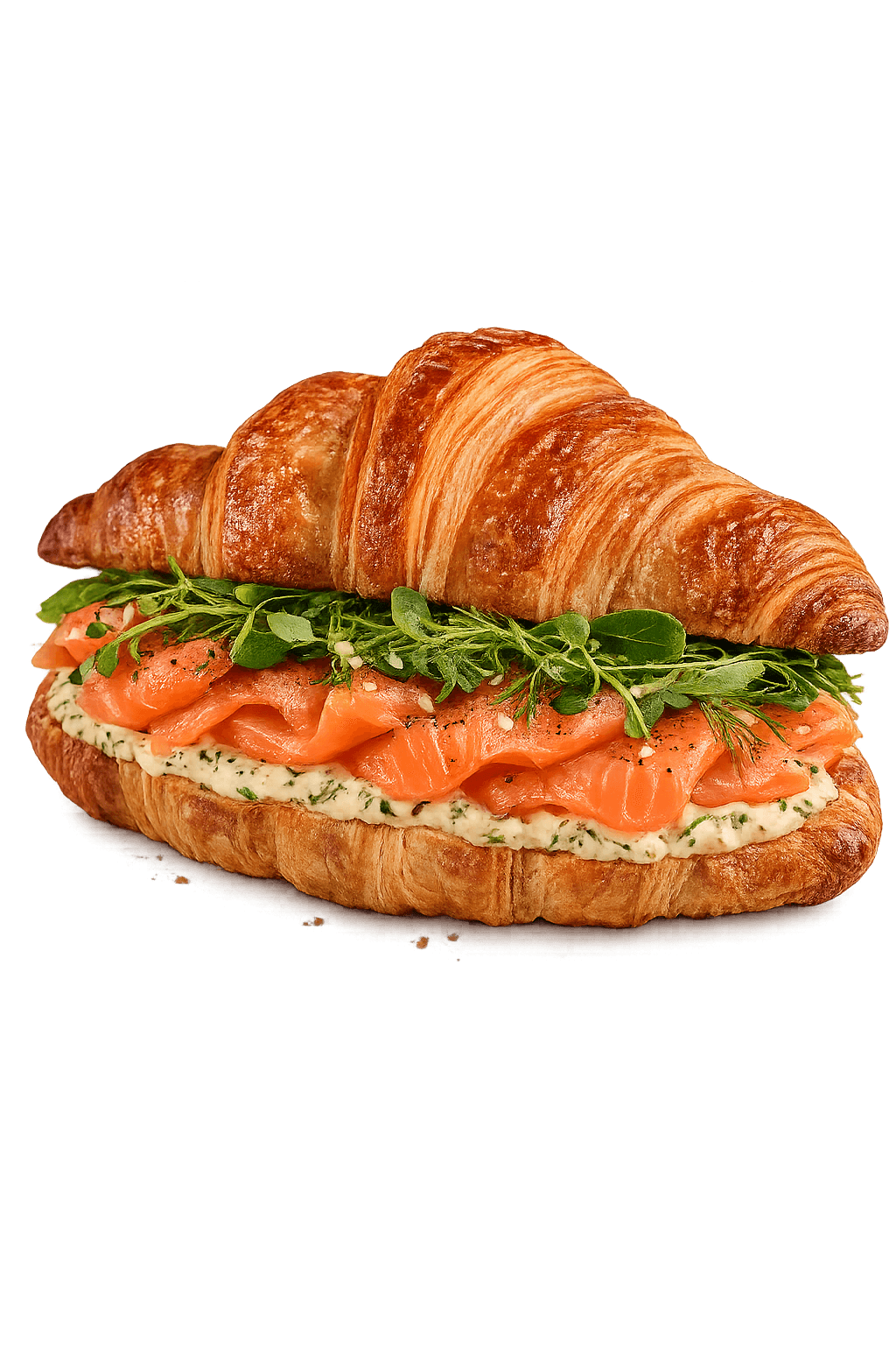 Croissant med Koldrøget Laks